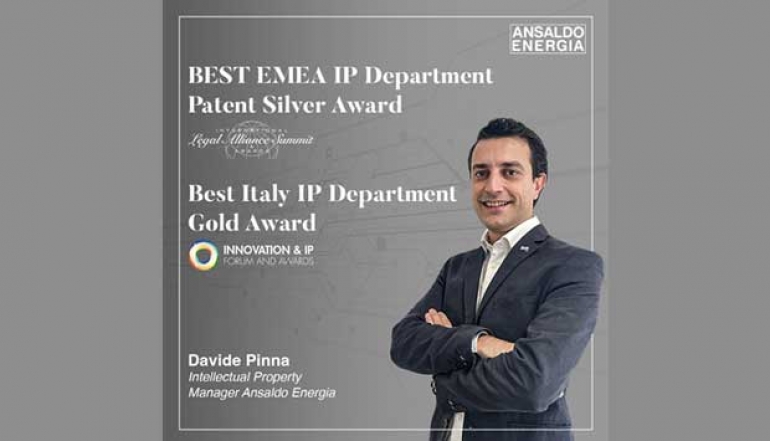 Ansaldo Energia Awarded Twice for Intellectual Property