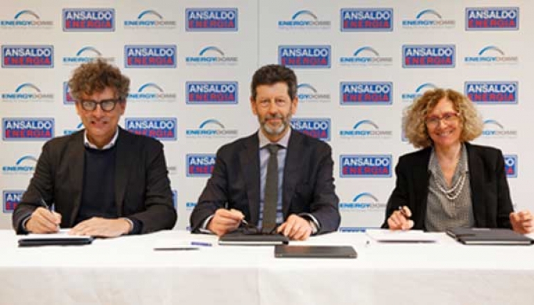 Energy Dome and Ansaldo Energia Sign Agreement to Bring Energy Storage Facilities to Europe, Middle East, Africa