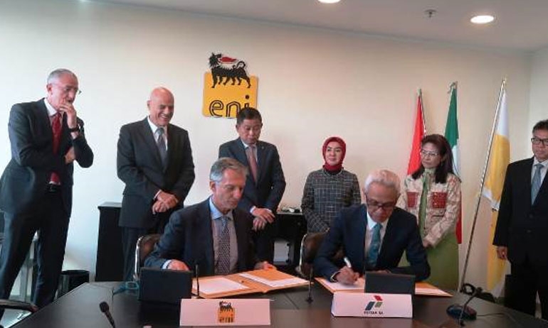 Indonesia's Pertamina, Eni sign agreement for green fuel refinery